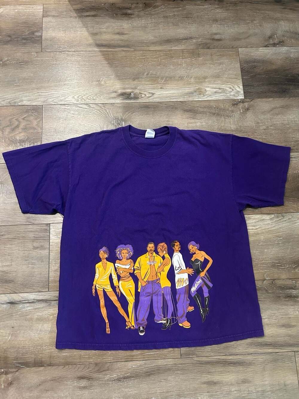 Gildan Activewear Ultra Cotton Purple Graphic T-Shirt XXL